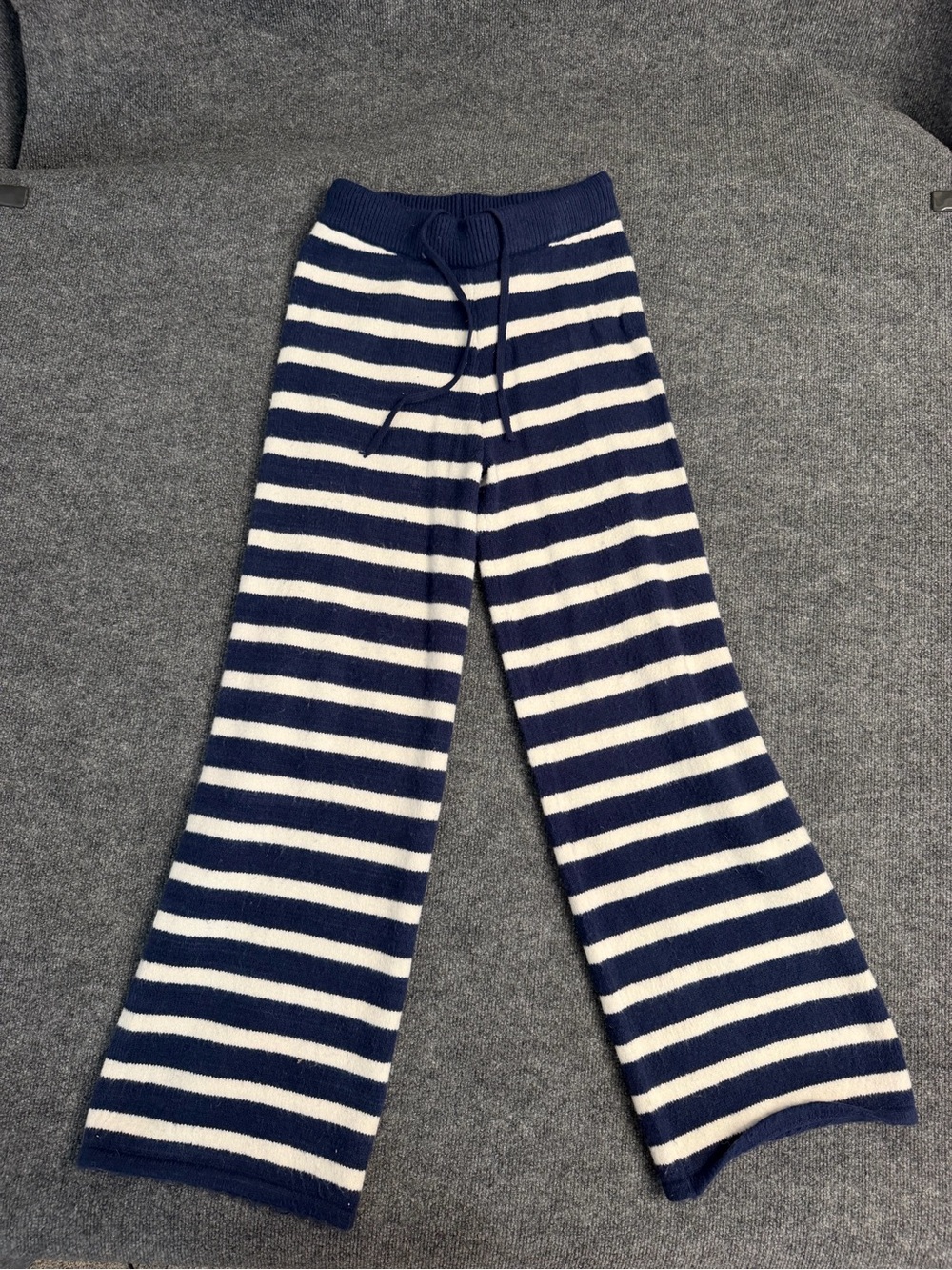 Daily Drills Navy and White Striped Button-Up Cardigan - Picture 7 of 13